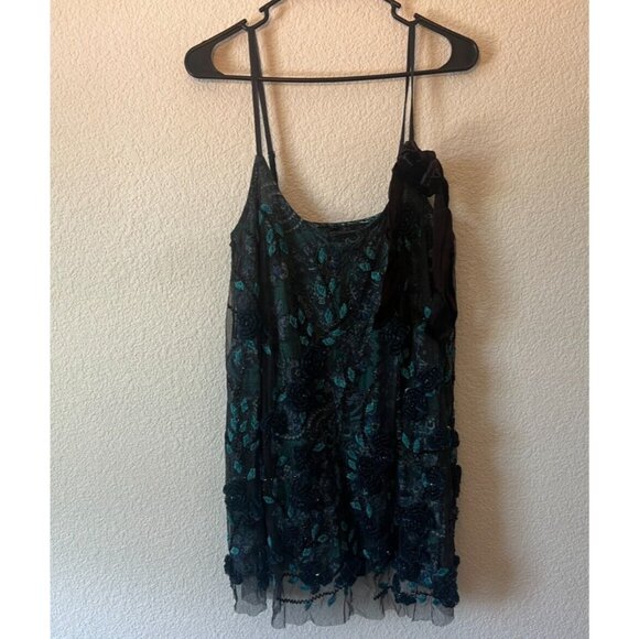 Free People Pure Heart Beaded Mini Dress Size Small - Picture 2 of 14